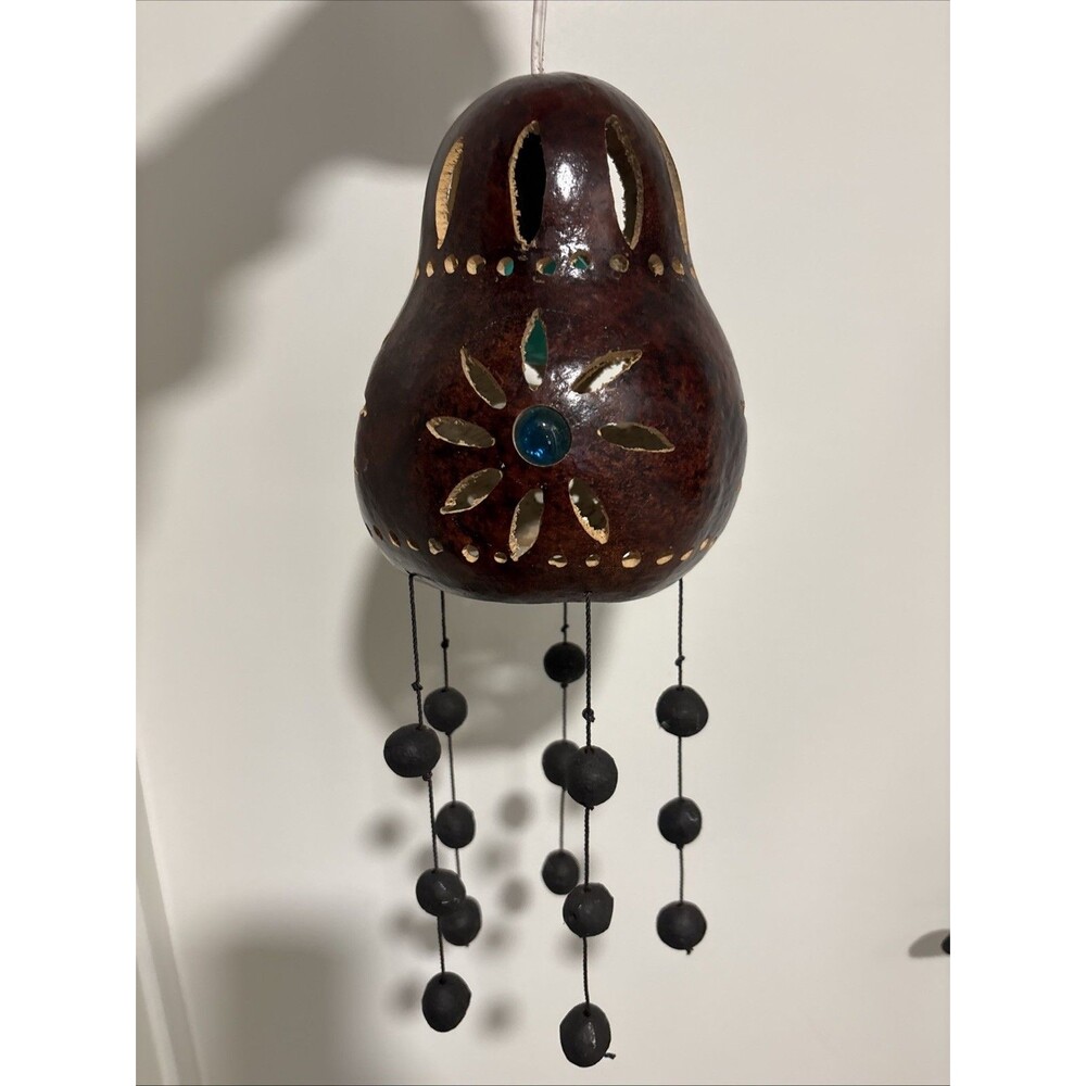 handcrafted carved gourd jellyfish hanging lamp